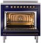 Ilve® Nostalgie II Series 36" Blue Pro Style Induction Range-1
