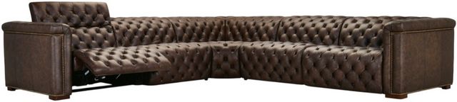 Hooker® Furniture SS Savion Deux West Saddlewood 5-Seat with 4 Power Recliners and 6 Power Headrests-6