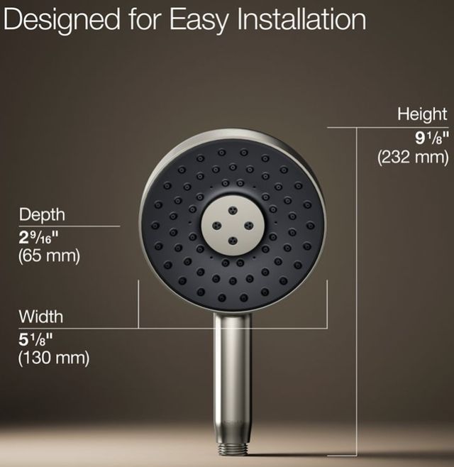KOHLER® Statement® Vibrant Polished Nickel 1.75 GPM Round 3-Function Handshower-3