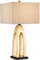 Currey & Company Archway Contemporary Gold Leaf/Black Table Lamp-0