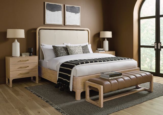 Hooker® Furniture Banyon Bay Desert Oak/Toast Bench-1