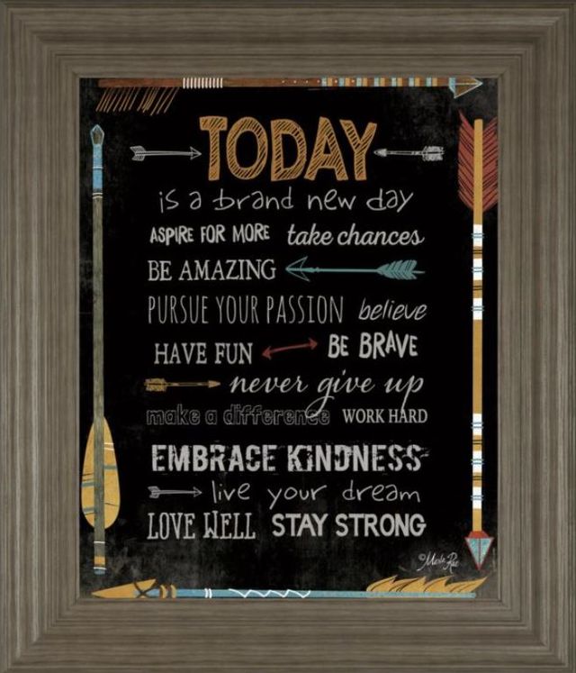 Classy Art Â Today Is a Brand New Day by Marla Rae Wall Art-0