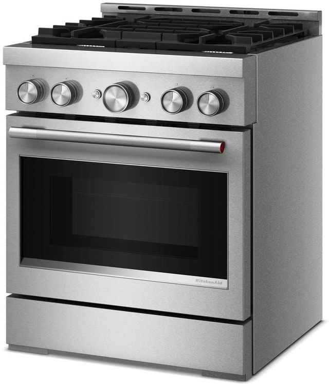 KitchenAid® 30" Stainless Steel Pro Style Gas Range with No Preheat Air Fry Mode-3