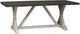 Liberty Furniture Willowrun Weathered Gray Trestle Table with Rustic White Base-0