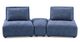 Furniture of America® Stavanger Blue Curved 2-Seater with Ottoman-0