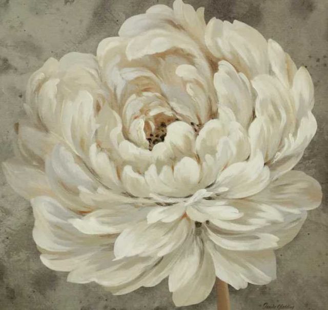 Stylecraft Blooming In Neutral III Gold/Gray Wall Art-1