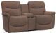 La-Z-Boy® James Sable Power Reclining Loveseat with Console-0