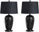 Crestview Collection Verity 2-Piece Black Table Lamp Set-0
