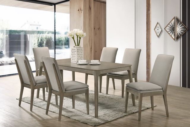 New Classic® Home Furnishings Maggie 7-Piece Natural/Walnut Dining Set-1