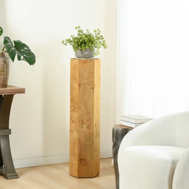 Stylecraft Dann Foley Lifestyle Glass top Table with Natural Base-1