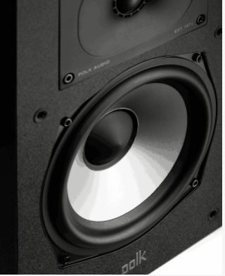 Polk Audio® Black Bookshelf Speaker-3