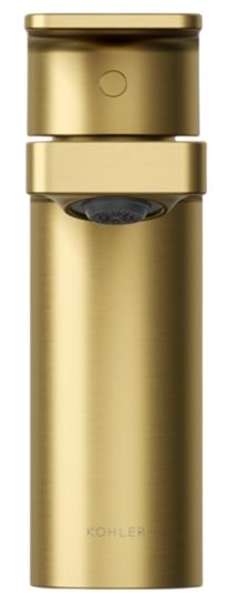 KOHLER® Parallel® Vibrant Brushed Moderne Brass 1.0 GPM Single-Handle Bathroom Sink Faucet-4