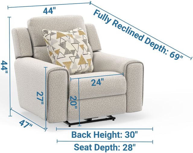 Catnapper® Micah Oatmeal Power Recliner-1