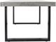Moe’s Home Collection Jedrik Dark Grey Concrete Small Outdoor Dining Table with Black Metal Legs-2