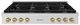 ZLINE Paramount Autograph Edition 48" Stainless Steel Gas Cooktop with Champagne Bronze Accents-0