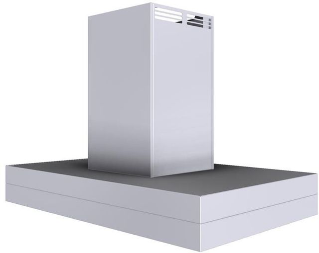 Vent-A-Hood® 42" White ARS Contemporary Island Range Hood-2