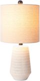 Surya Leipzig Textured Cream Table Lamp-1