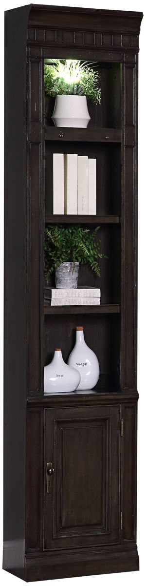 Parker House® Washington Heights Washed Charcoal 22" Open Top Bookcase-0