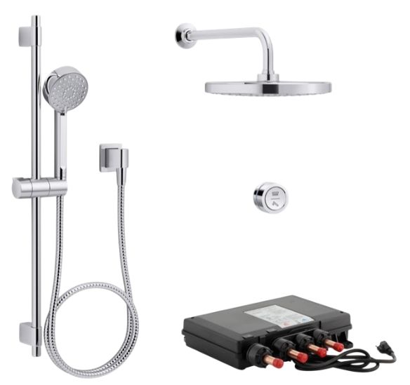 KOHLER® Awaken® Polished Chrome Wall-Mount Supply Elbow-1