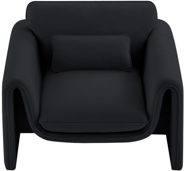 Meridian Furniture Sloan Black Velvet Chair-1