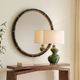 Uttermost® Helia Antique Gold/Matte Black Round Mirror-2
