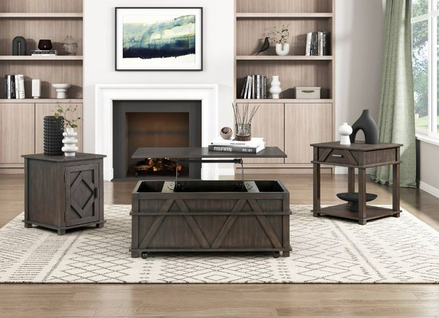 Homelegance® Lakeside Brown End Table-1