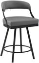 Homelegance® Crowley Gray Counter Swivel Chair-0