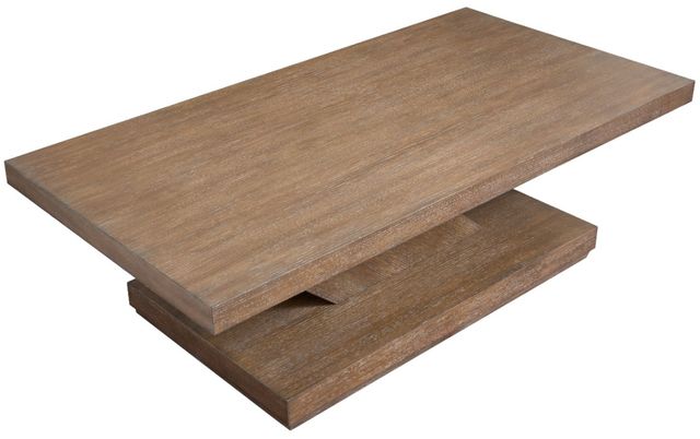 Magnussen Home® Lansbury Antique Wheat Rectangular Cocktail Table with Casters-4
