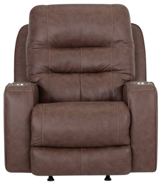 Franklin™ Aspen Duvall Mocha Fabric Power Rocker Recliner-3
