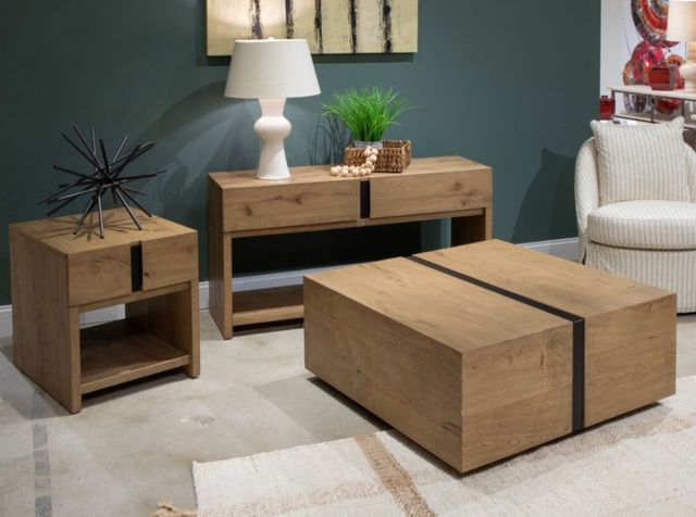 Magnussen Home® Ripley Rustic Caramel Brown Sofa Table-1