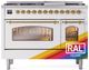 Ilve® Nostalgie II Series 48" Custom RAL Color Pro Style Dual Fuel Range-0