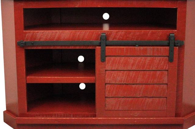 American Heartland Manufacturing Rustic Alcove Shutter Corner TV Stand-1