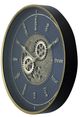 YHD Dark/Gold Modern Word Gear Clock-3