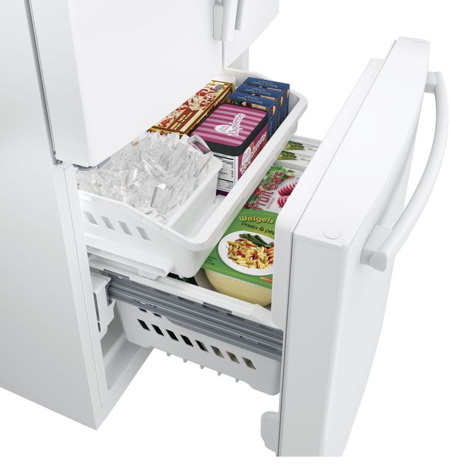 GE® 33 in. 18.6 Cu. Ft. White Counter Depth French Door Refrigerator-8