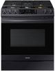 Samsung 30" Fingerprint Resistant Black Stainless Steel Front Control Slide-In Gas Range-2