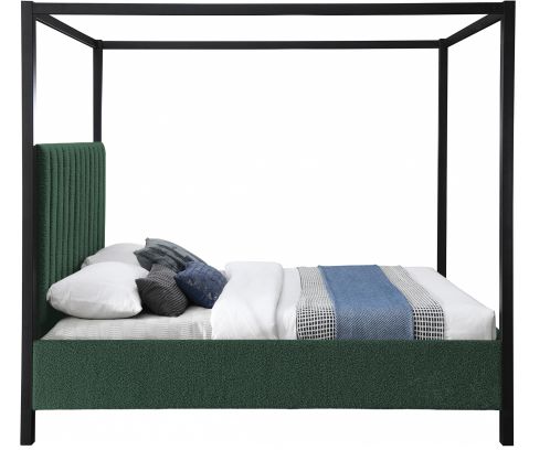 Meridian Furniture Kelly Green Full Upholstered Canopy Bed-2