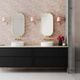 TOV Furniture Bubbles Ivory Small Oval Wall Mirror-1