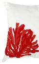 A & B Home Red/White 18" Throw Pillow-1