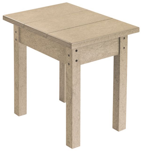 C R Plastic Generation Line Beige Rectangular Table-0