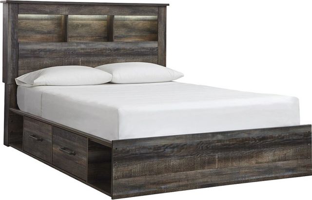Signature Design by Ashley® Drystan Brown Queen Storage Bookcase Bed