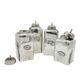 A & B Home 4-Piece Silver Glass Jar Set-0