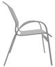 Telescope Casual Aruba Abalone/Graphite Aluminum/Fabric Outdoor Sling Stacking Cafe Chair-2