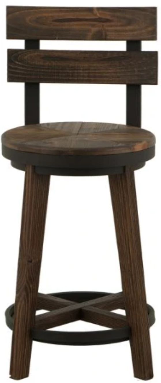 International Furniture Direct Dutton Brown Bar Stool-2