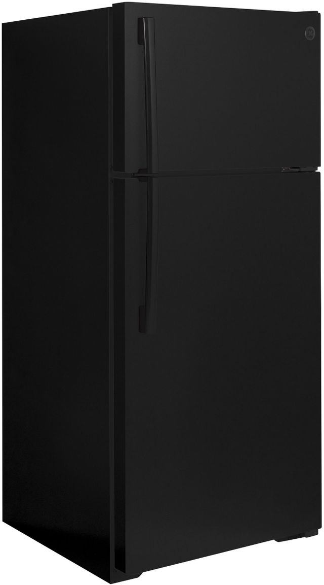 GE® 28 in. 16.6 Cu. Ft. Black Top Freezer Refrigerator-3