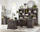 aspenhome® Sinclair Ash Gray 2-Door Bookcase-2