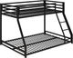 dhp furniture® Miles Black Twin/Full Bunk Bed-1