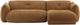 Dovetail Furniture Sonique 2-Piece Caramel Right-Arm Facing Chaise Sectional Set-1