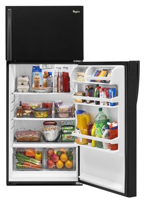 black top freezer refrigerator