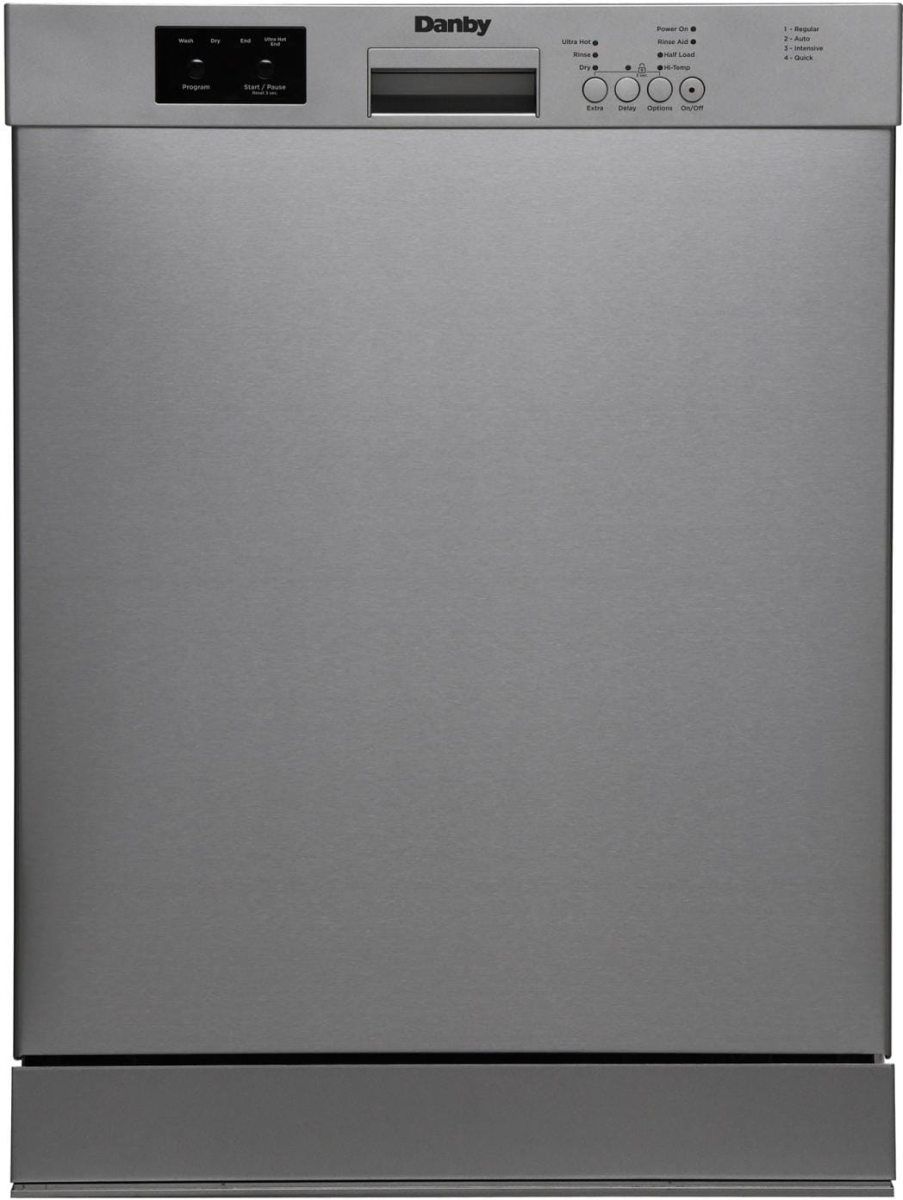 Danby® 24" Stainless Steel Front Control Built In Dishwasher