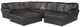 Jackson Furniture Denali 4-Piece Steel Right Side Facing U-Shape Sectional Set-0